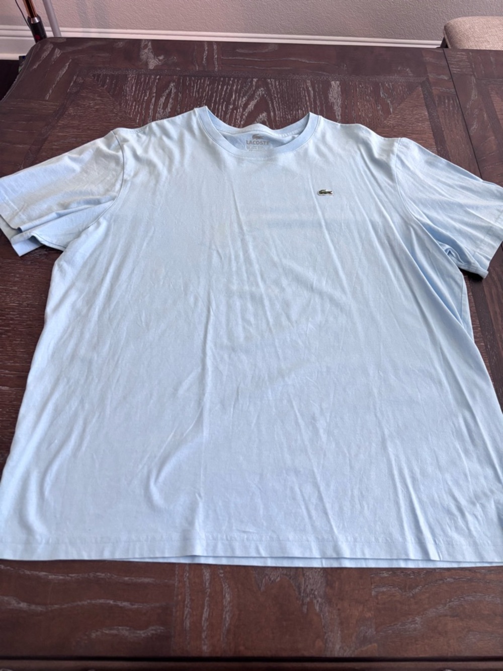 Lacoste Light Blue Crew Neck Short Sleeve Tee